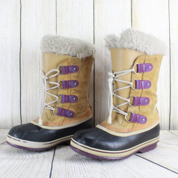SOREL Joan Arctic Winter Snow Boots Size 4 - Picture 3 of 8
